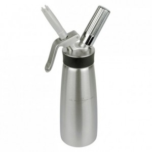 Red seal with tab for "Gourmet whip+"  "Thermo whip+" whipper