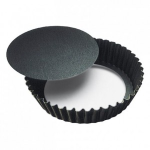 Round fluted cake mould loose bottom non-stick Ø100 mm (pack of 12)