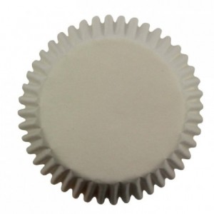 Mini caissettes à cupcakes PME White 100 pièces