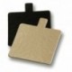 Mini reversible cardboard square gold and black 70 x 70 mm (200 pcs)