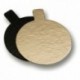 Mini reversible cardboard round gold and black Ø 70 mm (200 pcs)