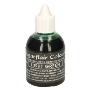 Colorant aérographe Sugarflair Vert Clair 60 ml