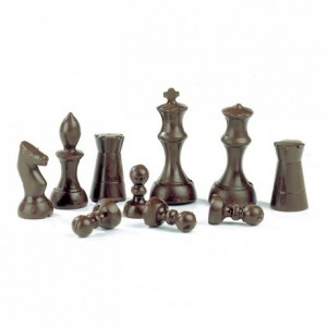 Chocolate mould polycarbonate 16 chess pawns