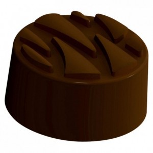 Moule 18 bonbons relief en polycarbonate pour chocolat