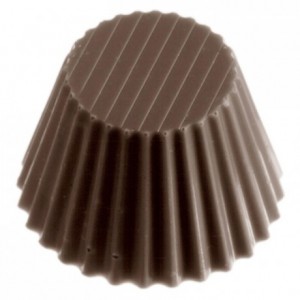 Chocolate mould polycarbonate 24 burnt almond