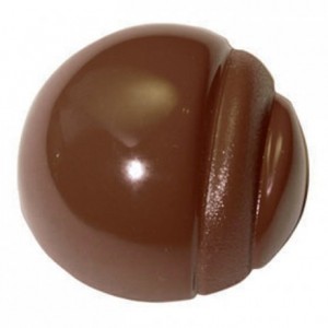 Moule 28 demi-sphères striées en polycarbonate pour chocolat