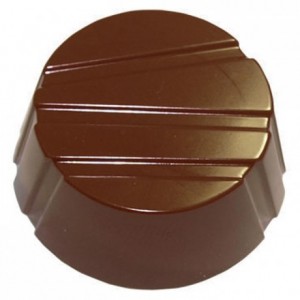 Chocolate mould polycarbonate 28 striped circles