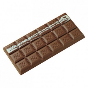 Moule 3 tablettes 100 g en polycarbonate pour chocolat