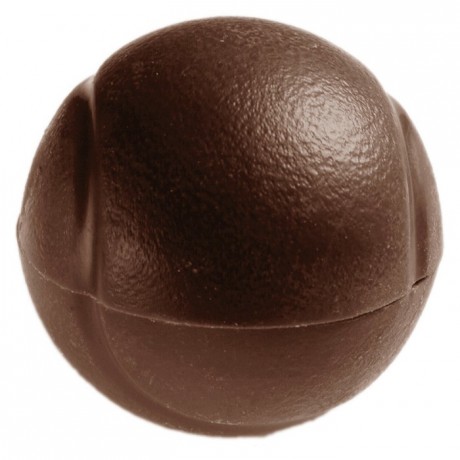 Moule 4 balles de tennis en polycarbonate pour chocolat Ø 60 mm H 30 mm