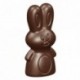 Moule 8 petits lapins en polycarbonate pour chocolat 275 x 135 mm
