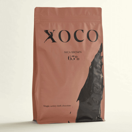 Nica Brown 65 % chocolat noir de couverture pistoles 2,5 kg