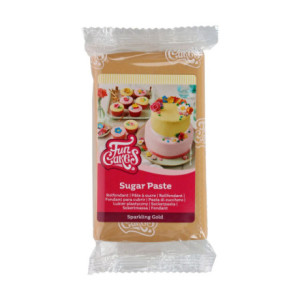 Pâte à sucre pailletée FunCakes Sparkling Gold 250 g