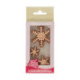 Sugar Decorations FunCakes bronze snowflakes 3 sizes 12 pieces