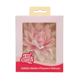Fleurs comestibles en azyme FunCakes grande pivoine rose ombré 12,5 cm 1 pièce