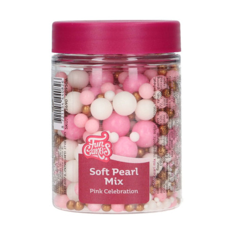 Mix de perles tendres FunCakes Pink Celebration 80 g