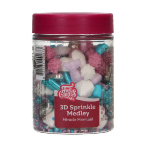 Medley en sucre 3D FunCakes Miracle Mermaid 70 g