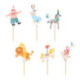 Toppers PartyDeco circus 6 pieces