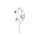 Candle PartyDeco number 9 floral white