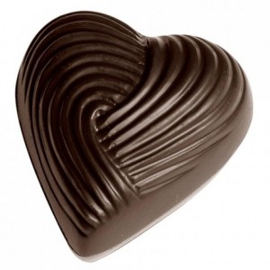 Chocolate mould polycarbonate 21 chocolate heart