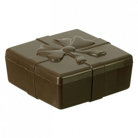 Moule boite carrée ruban en polycarbonate pour chocolat