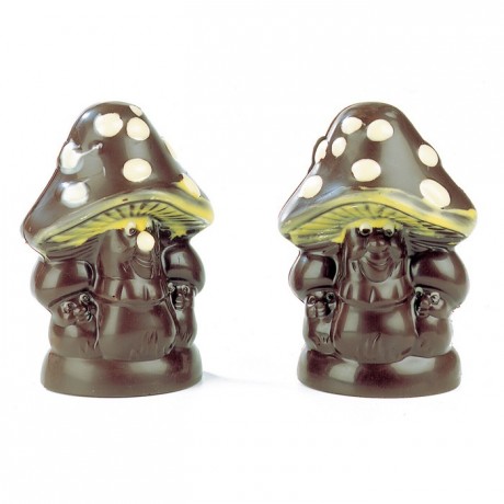 Chocolate mould polycarbonate 4 mushrooms