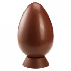 Moule demi œuf lisse L 444 mm en polycarbonate pour chocolat