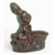 Moule lapin corbeille en polycarbonate pour chocolat