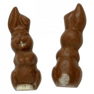 Chocolate mould polycarbonate 2 smiling rabbit