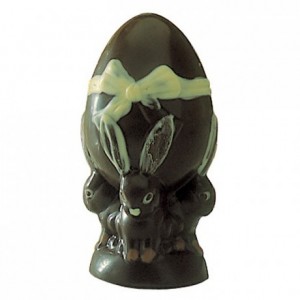 Chocolate mould polycarbonate 2 egg rabbit