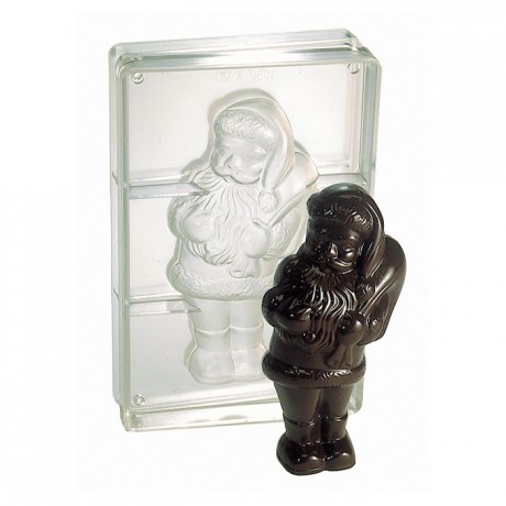 Chocolate mould polycarbonate 1 standing Santa Claus 305 mm