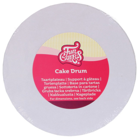 FunCakes Cake Drum Round Ø45,5 cm White