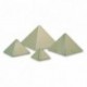 Moule pyramide 90 x 60 mm en inox (lot de 6)