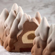 Moule silicone bûche Arbres enneigés 250 x 90 x 95 mm