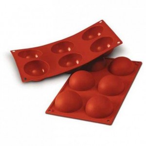 Half-spheres silicone mould Ø 60 mm