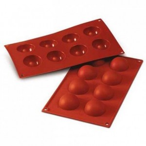 Half-spheres silicone mould Ø 50 mm