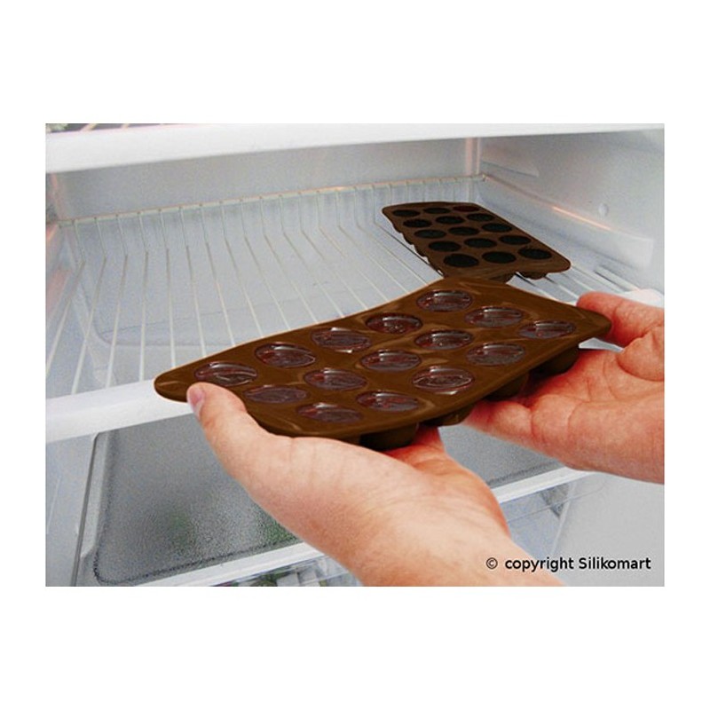 Silikomart - Moule silicone pour chocolat fantaisie Ø 28,5 x 15 mm