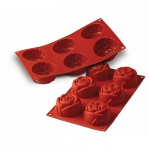 Moule silicone roses Ø 76 mm