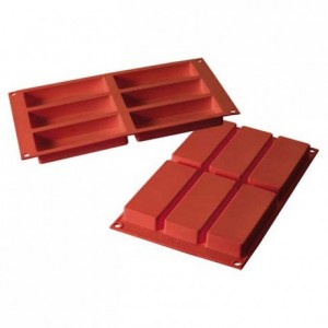 Moule silicone rectangles 120 x 45 mm