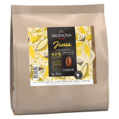 Jivara 40% milk chocolate Blended Origins beans 1 kg