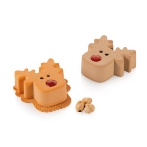 Moule silicone 6 Rudolph 73 x 72 x 30 mm