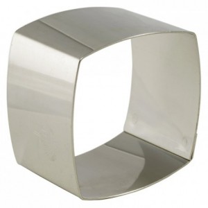 Convex square nonnette frame stainless steel 60 x 60 x 45 mm (4 pcs)