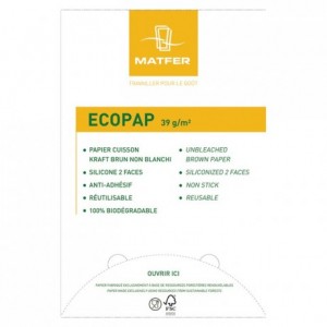 Baking paper Ecopap 600 x 400 mm (500 leaves)