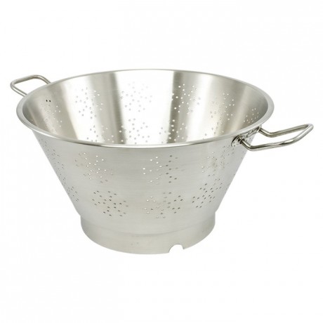 Conical colander hooped base stainless steel Ø 500 mm