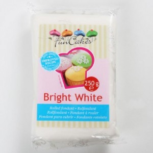 Pâte à sucre FunCakes blanc brillant 250 g