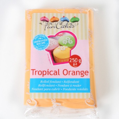 Pâte à sucre FunCakes orange 250 g