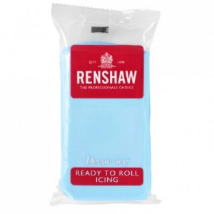 Pâte à sucre Renshaw bleu clair 250 g