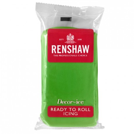 Pâte à sucre Renshaw vert vif 250 g