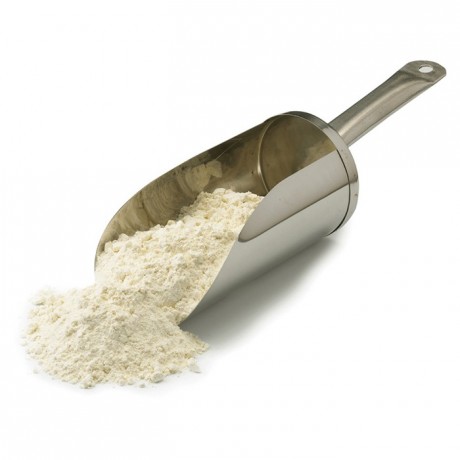 Flour scoop in stainless steel L 380 mm