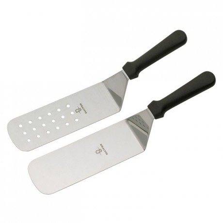 Pelle coudée pleine Matfer inox L 200 mm