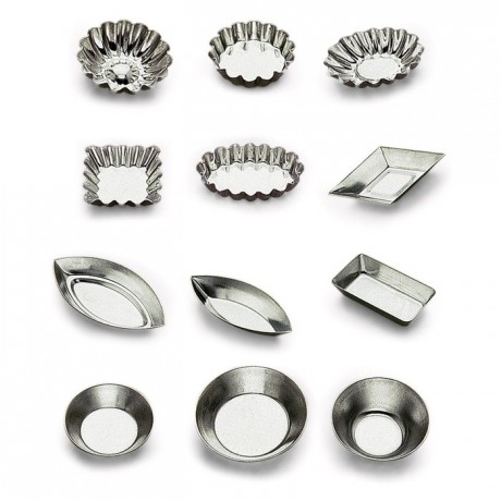 Petits fours losange fer blanc L60 mm (lot de 12)